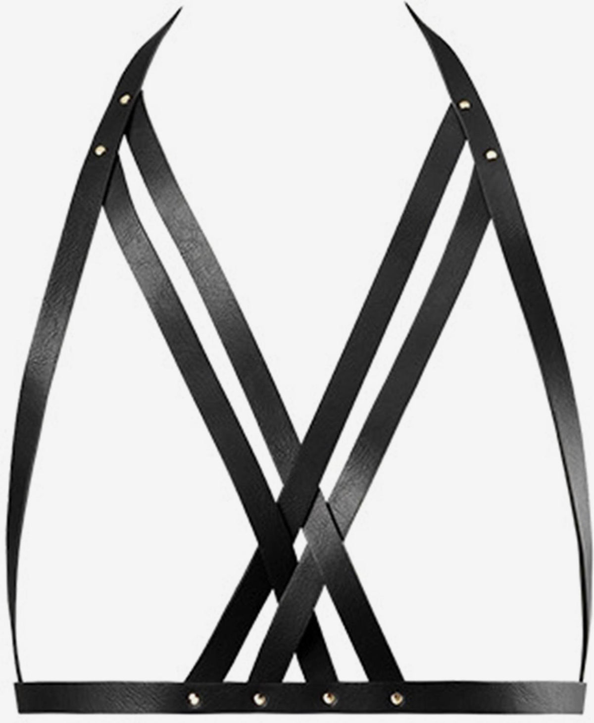 Bijoux Indiscrets - Maze Halter Bra Harness - Black - OS