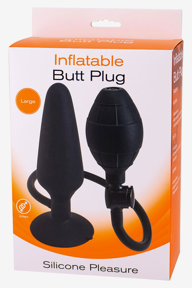 Inflatable Butt Plug Black
