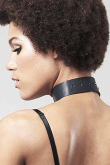 Bijoux Indiscrets Maze Wide Choker Black