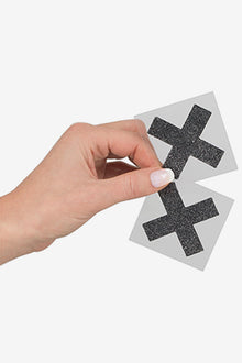 Cottelli Collection - Nipple Sticker Cross - Black - OS