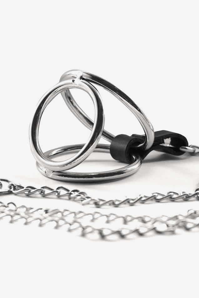 Nipple clamps w. cock ring