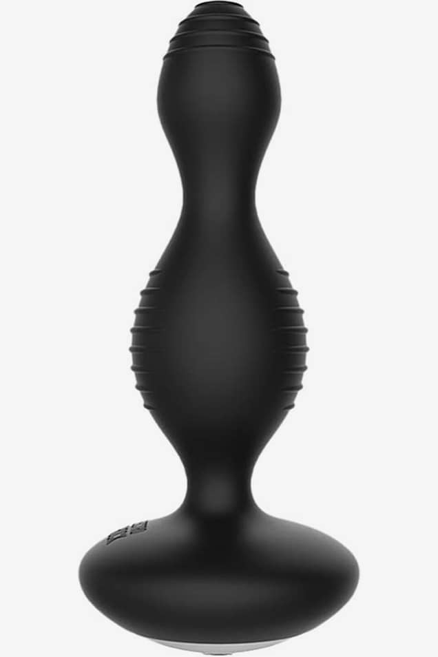 E Stimulation Vibrating Buttplug  Black