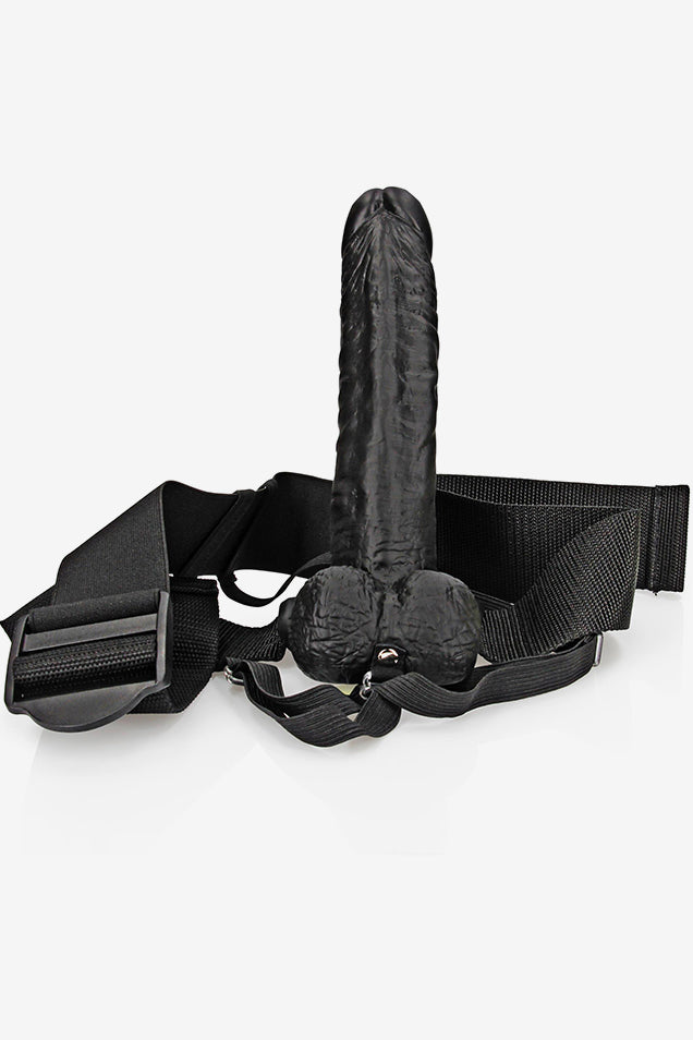 Hollow Strap-on with Balls 18 cm