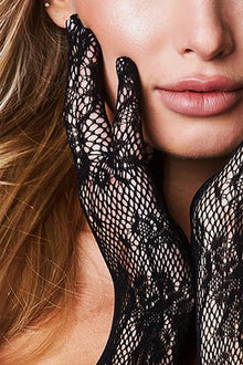 Baci Flower Lace Opera Glove