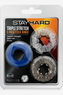Stay Hard Triple Stretch 3pack Cockrings