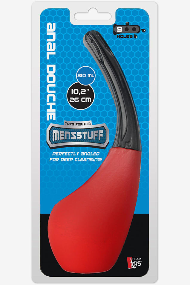 Menzstuff 9 Hole Anal Douche Red & black