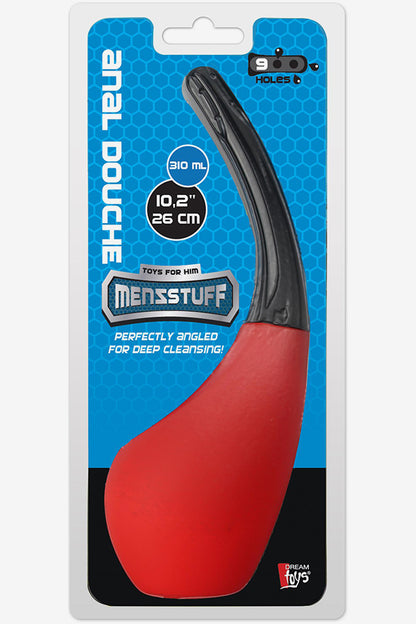 Menzstuff 9 Hole Anal Douche Red & black