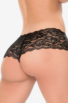 Adam And Eve Cheeky Panty With Bullet Black