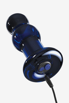 Icicles Glass Vibrator No 83 Blue With Remote