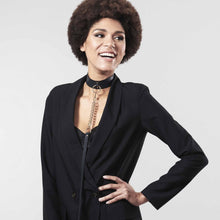 Bijoux Indiscrets Maze Wide Choker Black