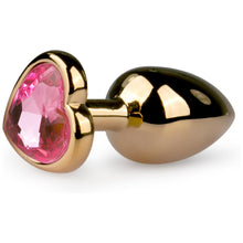 Metal Butt Plug No.3  Gold/Pink