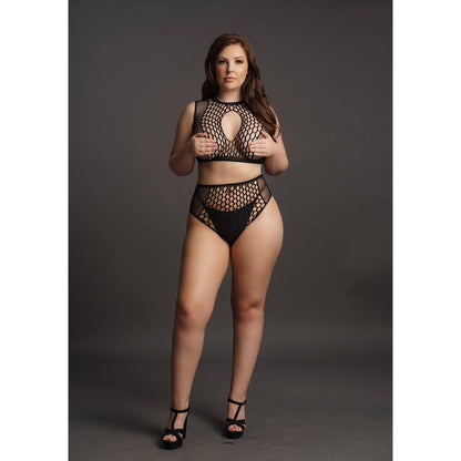 Le Désir - Net Key-Hole Bra Set