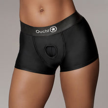 Ouch! - Vibrating Strap On Boxer - Black