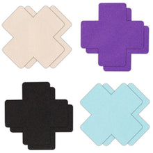 NS Novelties - Pasties Cross Assort 4 Pair - Multi-color - OS