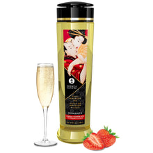 Shunga Massage Oil Romance Strawberry Wine