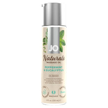 System JO - Naturals Massage Oil - Peppermint And Eucalyptus - 120 ml