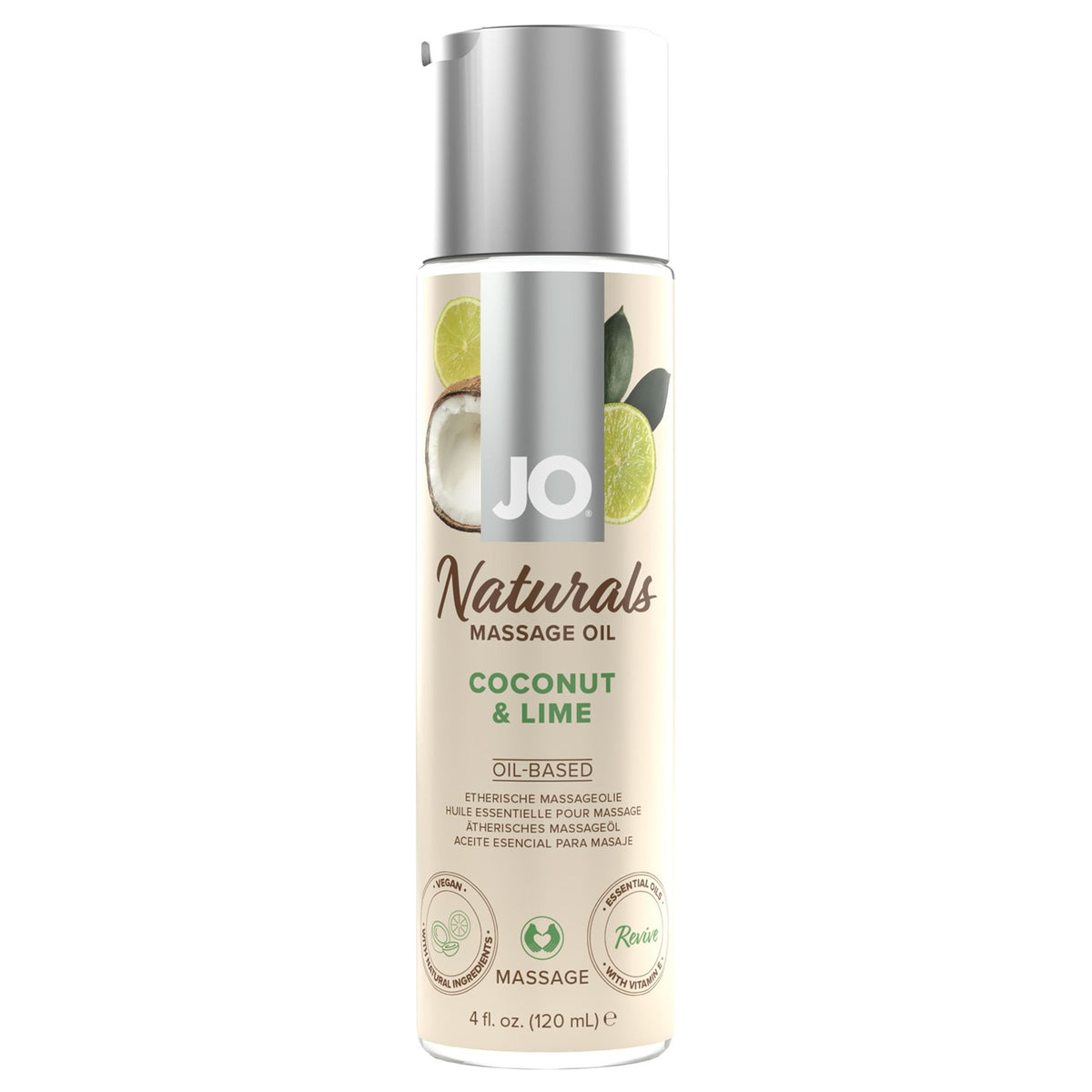 System JO - Naturals Massage Oil - Coconut And Lime - 120 ml