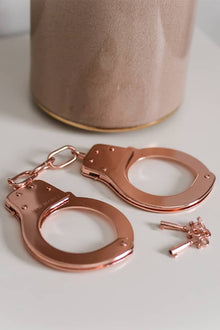 Metal Handcuffs Rose Gold