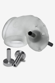 Oxballs Airlock Electro Chastity Clear Ice