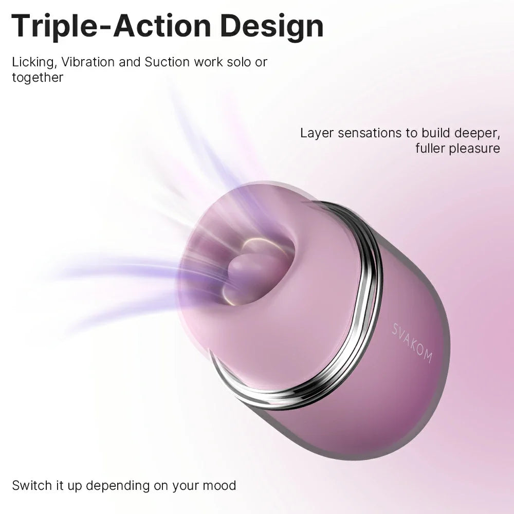 Svakom - Klitty Clitoral Stimulator - Dusty Lavender