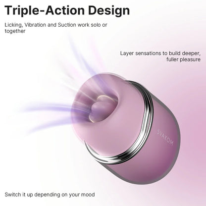 Svakom - Klitty Clitoral Stimulator - Dusty Lavender